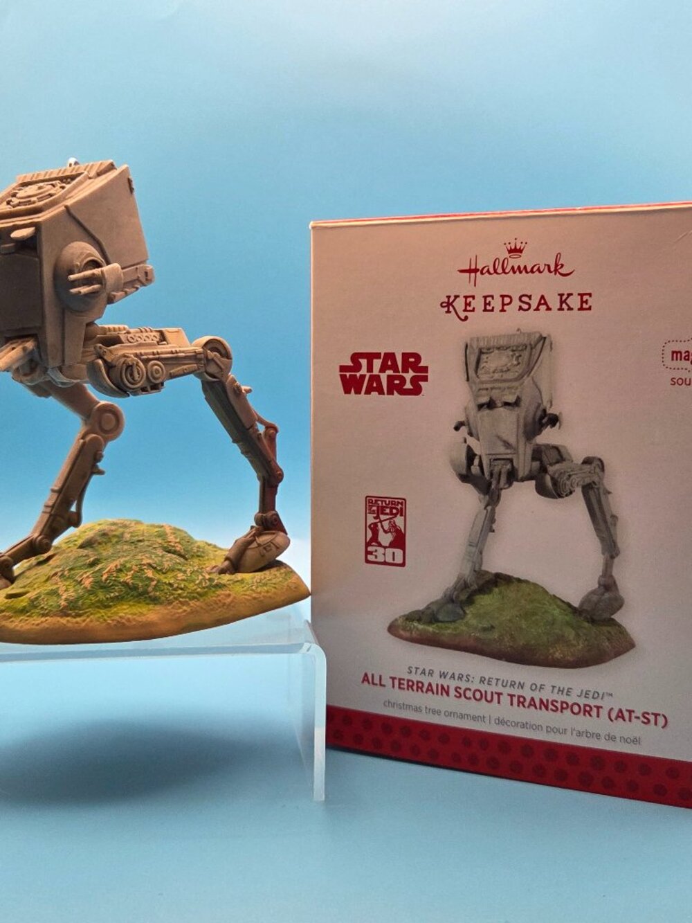 Hallmark Keepsake Ornament 2013 "All Terrain Scout Transport" Star Wars Like New